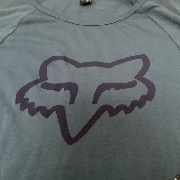 NWT Fox Women's Teal Long Sleeve Shirt w/ Crew Neckline Size Medium - Picture 3 of 7